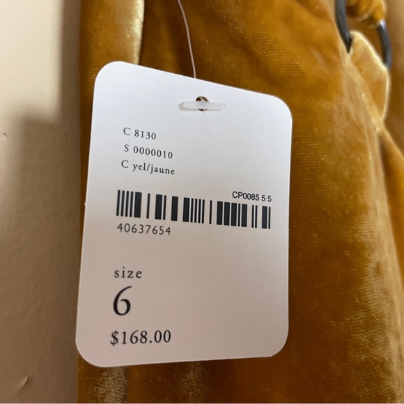 Free People Tongue Tied Dress Size 6 NWT Velvet Sleeveless Halter Open Back - Picture 12 of 16